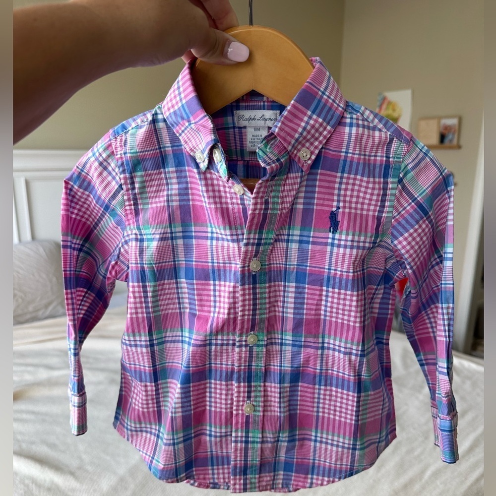 Ralph Lauren Kids Multicolor‎ Plaid Button Down Shirt